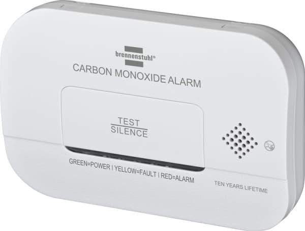 Brennenstuhl CM A 3030, Karbonmonoksid (CO), Elekrokjemisk detektor, 85 dB, Hvit, LED, Flate-montert Hvit