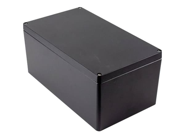 Hammond Electronics 1590Z250BK Hånd-kabinet 400 x 230 x 180 Trykstøbt zink Sort 1 stk