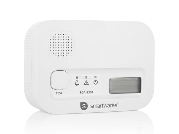 Smartwares FGA-13041, Karbonmonoksid (CO), Hjem, Kontor, 40 m², 85 dB, 10 år, Hvit