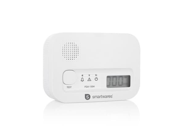 Smartwares FGA-13041, Karbonmonoksid (CO), Hjem, Kontor, 40 m², 85 dB, 10 år, Hvit Hvit