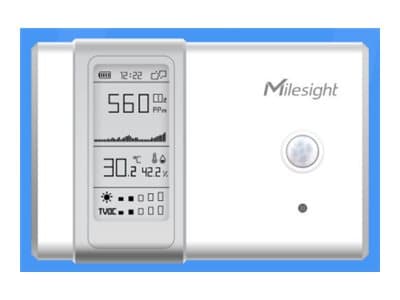 Milesight AM100 Series AM104 - Luftkvalitetssensor - innendørs - trådløs - LoRaWAN - 868 MHz