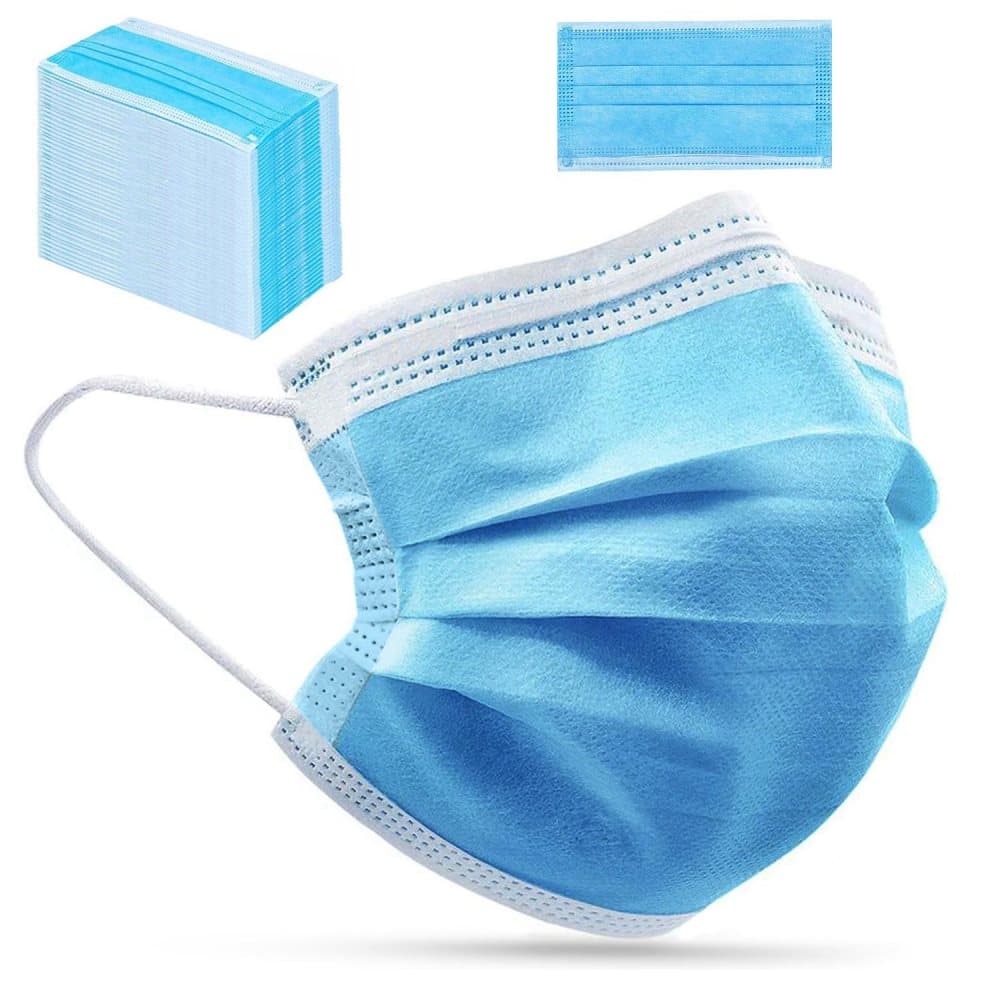 Disposable mask FFP2 - set 50pcs - Blue color 50 pieces Maseczek for Personal Protective Promedix PR-205