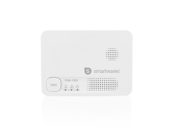 Smartwares FGA-13051, Karbonmonoksid (CO), Hjem, Kontor, 40 m², 85 dB, 10 år, Hvit