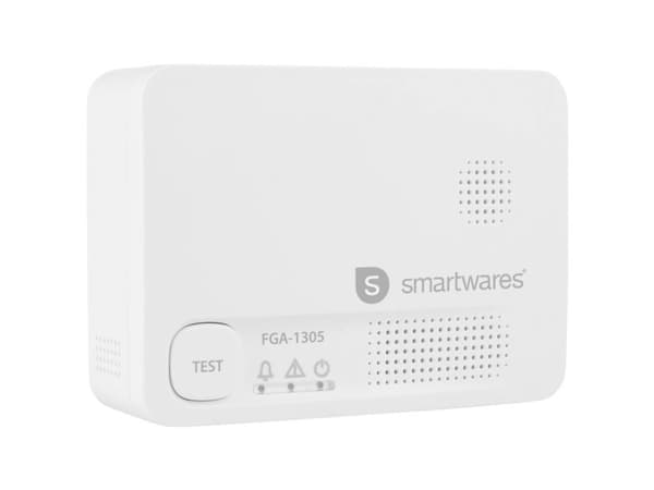 Smartwares FGA-13051, Karbonmonoksid (CO), Hjem, Kontor, 40 m², 85 dB, 10 år, Hvit