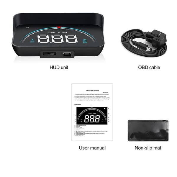 HUD head-up display projektor, bil OBD2 EUOBD varningssystem för överhastighet