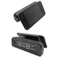 Miniatyrbild 2 av 8: TPMS solcellsdriven bildäckstryck automatisk larmvakt med 4 inbyggda sensorer, LCD-display, bred kompatibilitet, enkel installation