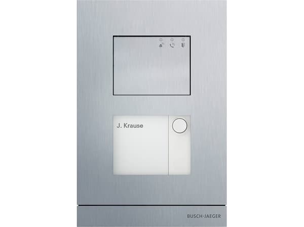 Busch-Jaeger 2TMA200010A0001, Koblet med ledninger (ikke trådløs), Sølv, Aluminium, Vegg, 135 mm, 29 mm