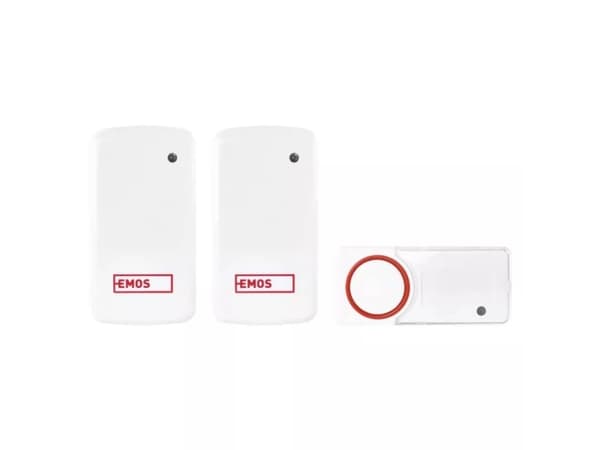 Emos P5750.2R, Röd, Vit, 110 dB, Hem, Kontor, IP44, 2 styck, 1 styck