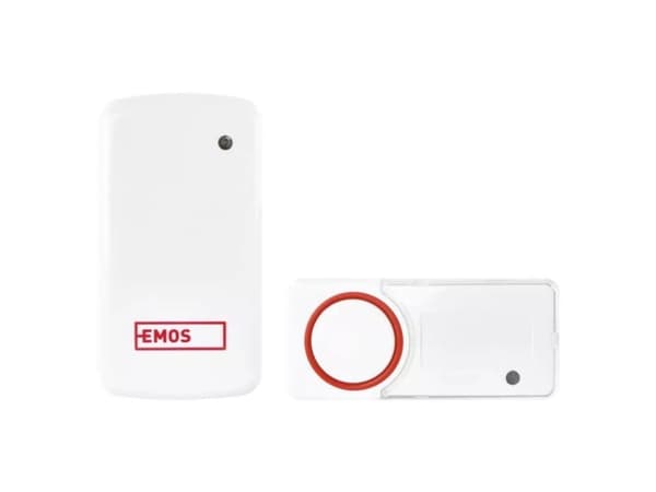 Emos P5750, Röd, Vit, 110 dB, Hem, Kontor, IP44, 1 styck, 1 styck