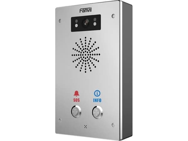 Fanvil I16SV-02P, Koblet med ledninger (ikke trådløs), IP65, RJ-45, Rustfritt stål, Vegg, 195 mm
