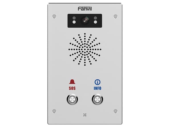 Fanvil I16SV-02P, Koblet med ledninger (ikke trådløs), IP65, RJ-45, Rustfritt stål, Vegg, 195 mm