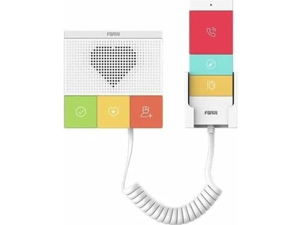 Fanvil Y501-Y, Koblet med ledninger (ikke trådløs), 433 MHz, Hvit, Vegg, 1,42 W, 87,6 mm