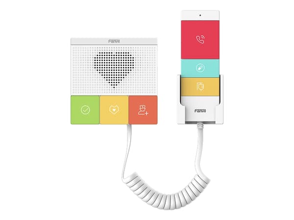Fanvil Y501-Y, Koblet med ledninger (ikke trådløs), 433 MHz, Hvit, Vegg, 1,42 W, 87,6 mm Hvit