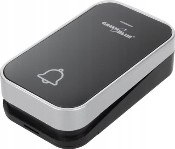 GreenBlue GreenBlue kinetisk trådlös klocksändare, batterilös, svart, räckvidd upp till 200 m, IP44, GB158 B