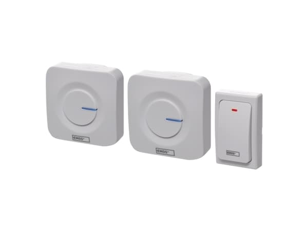 Emos P5731, Hvit, 90 dB, Trådløs, 433,92 MHz, 180 m, AC