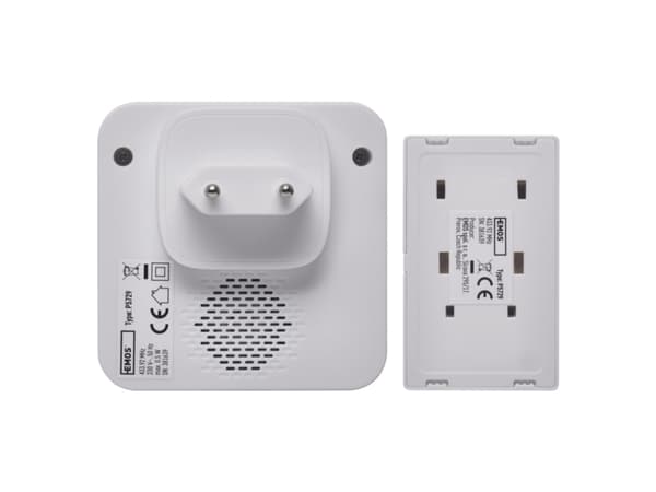 Emos P5731, Hvit, 90 dB, Trådløs, 433,92 MHz, 180 m, AC