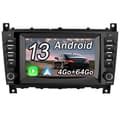 Miniatyrbild 1 av 6: AWESAFE 7'' 4G Android 13 4GB+64GB bilradio för Mercedes-Benz C-Klass CLC-Klass W203 (2008-2010) CLK-Klass W209 (2005-2011)
