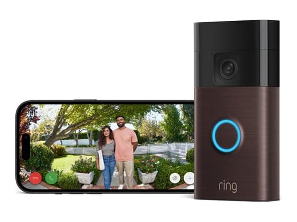Ring Battery Video Doorbell - 2024 Edition - smart dørklokke - med kamera - 30-day free trial of Ring Home, DIY video, easy to install, head-to-toe v
