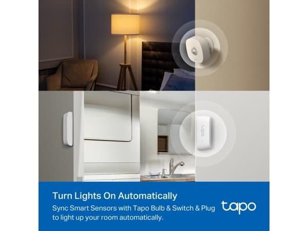 TP-Link TAPO T30 KIT, Liiketunnistin, Langaton, Wi-Fi, 868 MHz, 120°, 7 m