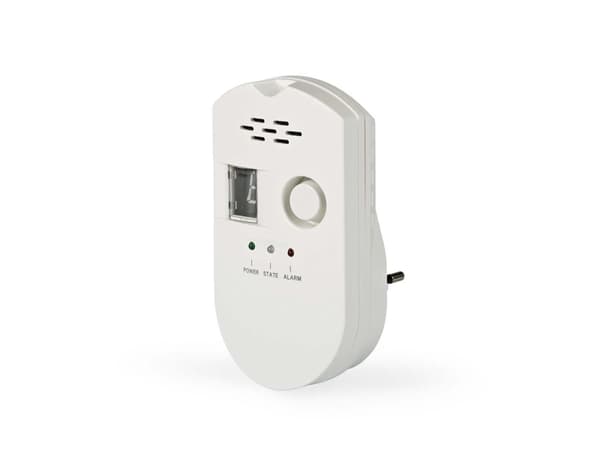 Nedis DTCTG10CWT, gasol, naturgas, 85 dB, EN50194, vit, AC, 100 - 240 V
