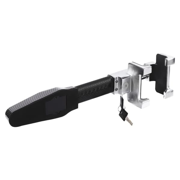 Bilratlås, 130 dB Alarm, Justerbar Pasform, Holdbart Materiale,sort