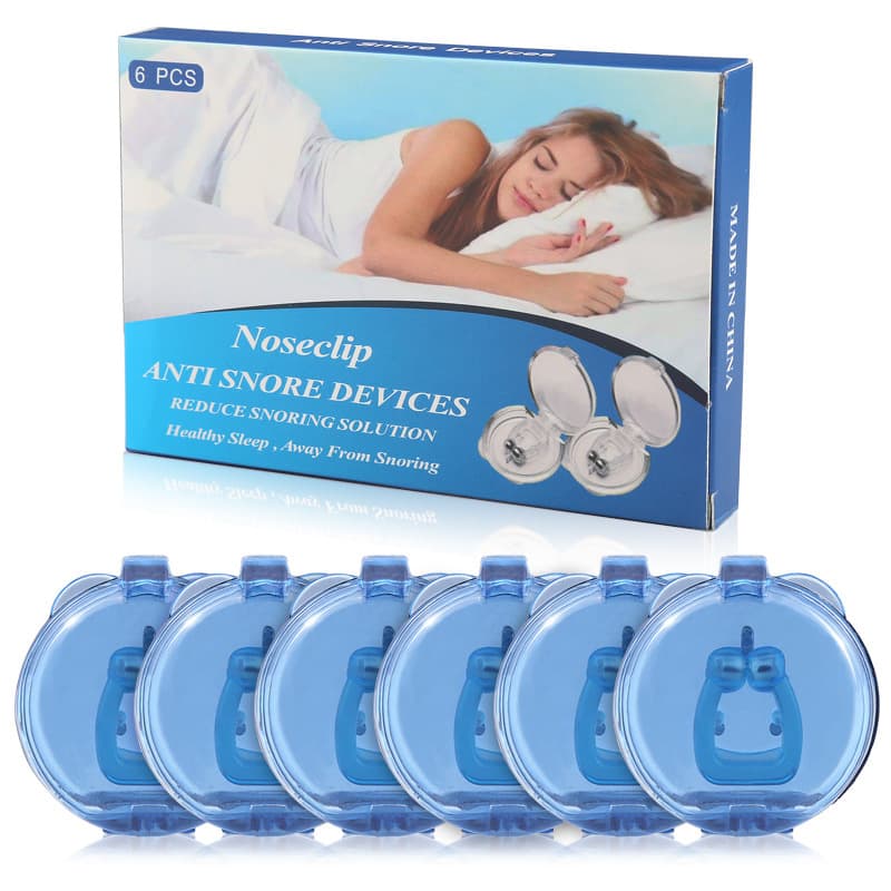 Bilde av Magnetisk neseklemme mot snorking 6-pakning Blå