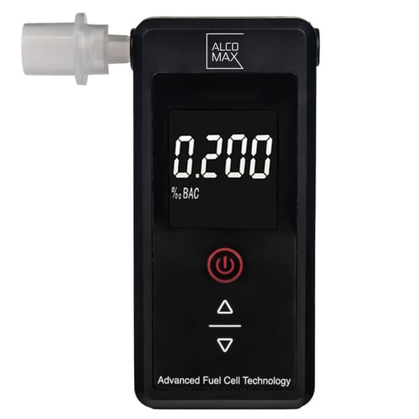 Alkoholtestare PLATINUM - 5 munstycken - 0-2‰ - LCD-display