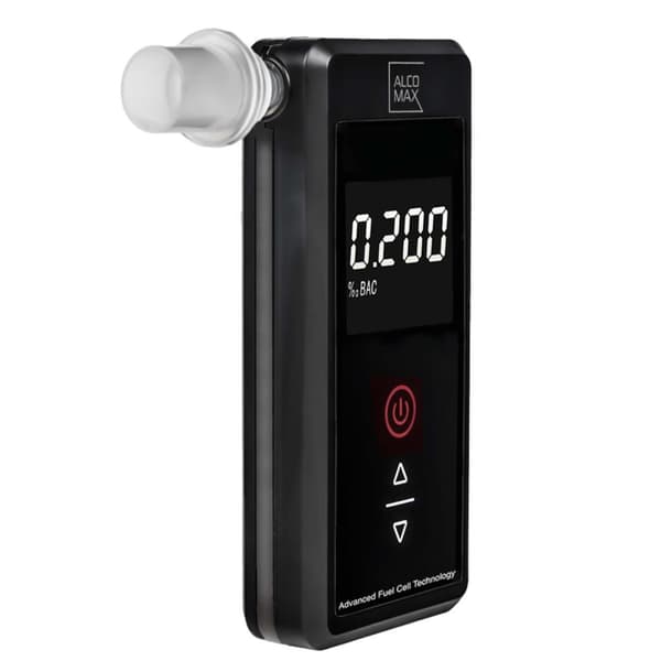 Alkoholtestare PLATINUM - 5 munstycken - 0-2‰ - LCD-display