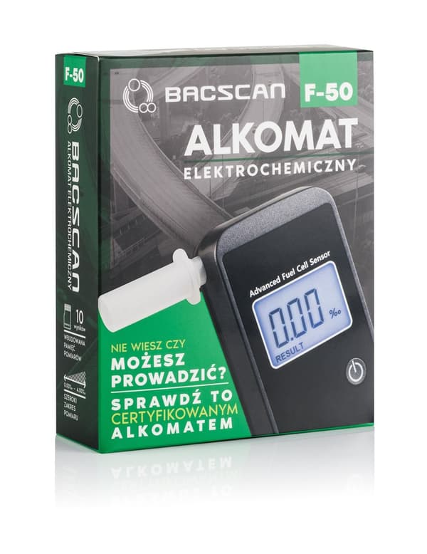 BACscan F-50 alkoholtester 0 - 4% Sort