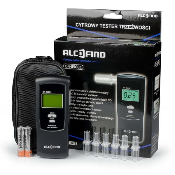 DA 8500E elektrokemisk alkometer + mundstykker