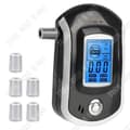 Miniatyrbild 1 av 4: Bärbar alkoholtester Mini alkometer för motorcykel 5 munstycken Noggrann detektion Blåstyp LCD-skärm