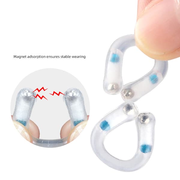 INF Effektiv Silikon Magnetisk Anti Snarknings Näsclips (2-pack)