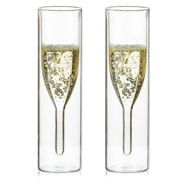 LIVIT Champagneglas, Borosilikatglas, 100 ml, Sæt med 2