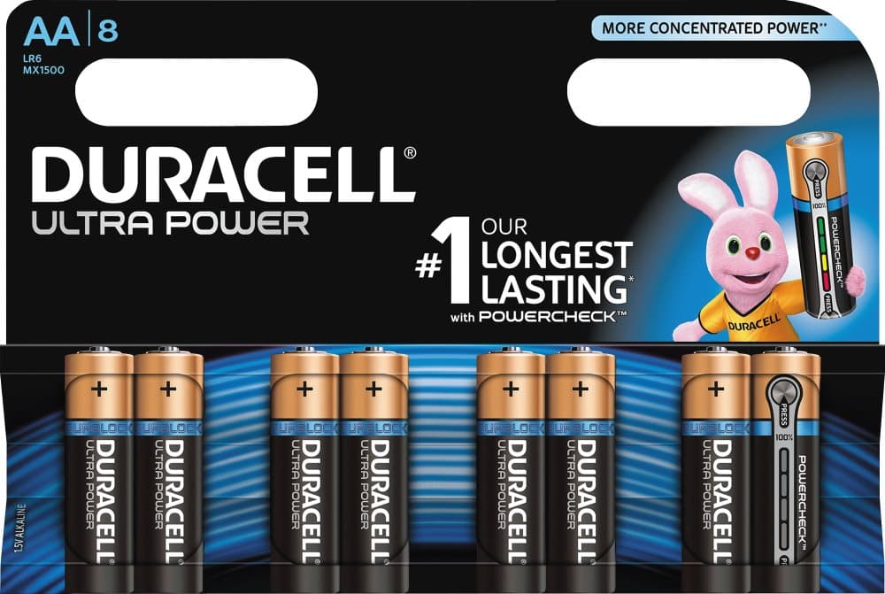 Duracell Ultra Power AA Batteries, 8pk