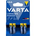 Miniatyrbilde 1 av 2: Batteri Varta Longlife Power LR03/AAA 4 pk