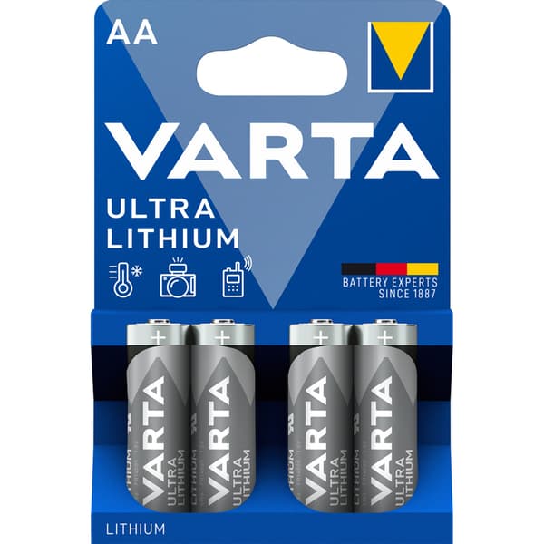 Batteri Varta Ultra Lithium AA 4 pk