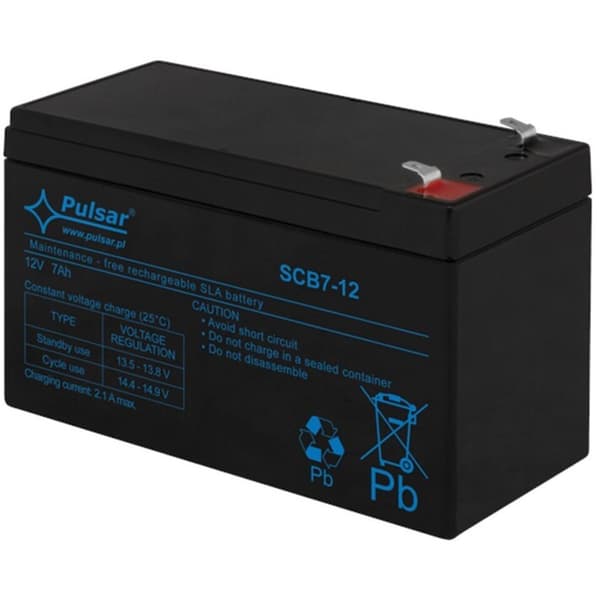 Blybatteri, 12V, 7Ah