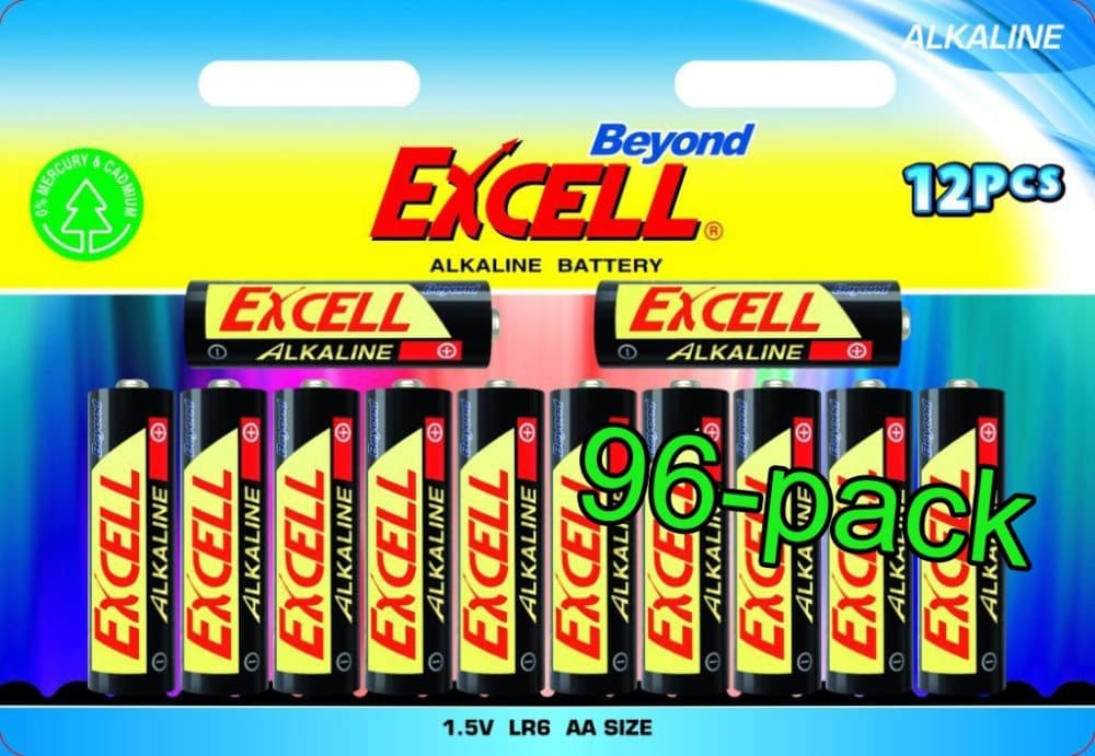 Beyond Excell AA (LR6), batteri, alkaline, 96-pack