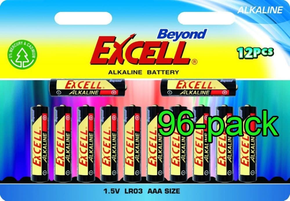 Beyond Excell AAA (LR03), batteri, alkaline, 96-pack
