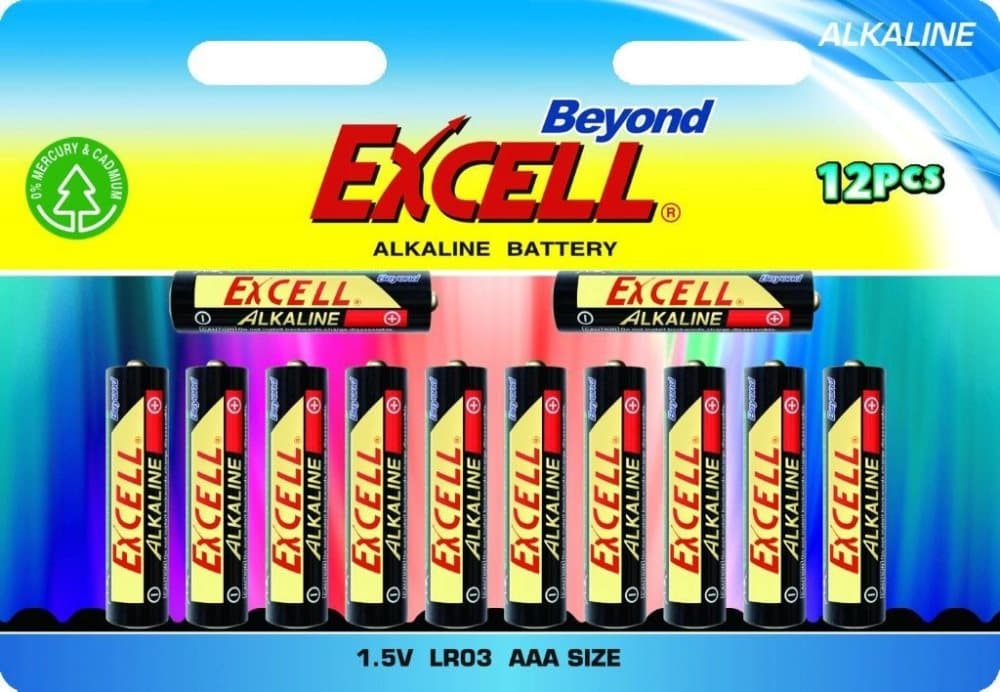 Beyond Excell AAA (LR03), batteri, alkaline, 12-pack