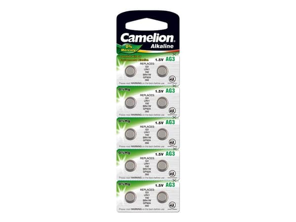 Camelion AG3 / 384 / 392 / LR41 nappiparisto 10-pack 10 kpl