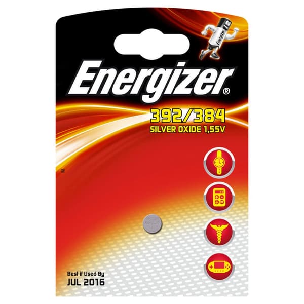 Batteri LR41 392/384 Sølvoxid 1-pak
