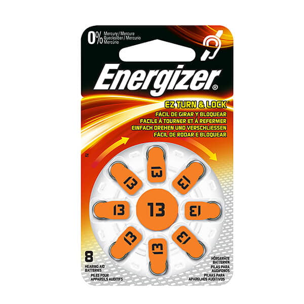 ENERGIZER batteri høreapparat  Zinc Air 13 8-pack