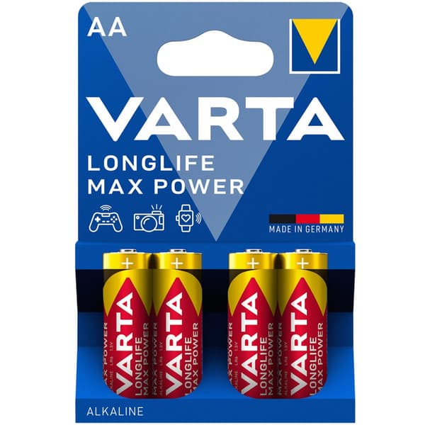 Longlife Max Power AA / LR6 batteri 4-pak