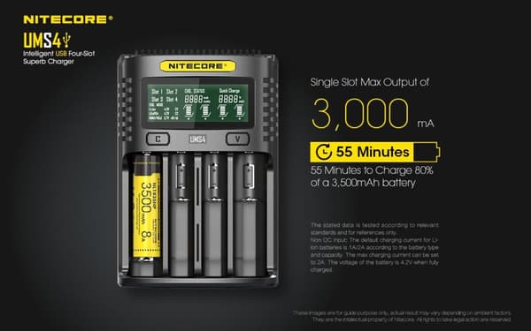 UMS4 - NITECORE USB Fast Charger