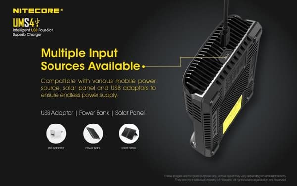 UMS4 - NITECORE USB Fast Charger