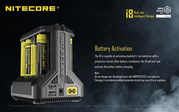 i8 - NITECORE Universal Charger