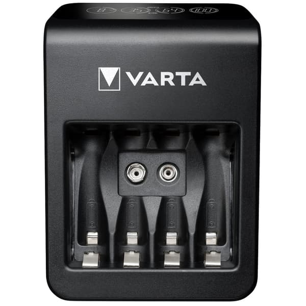 Varta LCD Plug Carger + AA / AAA / 9V + USB inkl. 4xAA