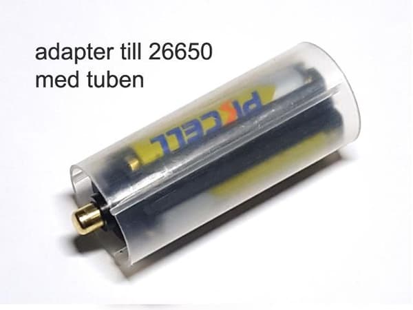 2st batteri adapter 3xAAA blir 1x18650 eller 1x26650