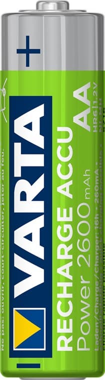 AA (Mignon)/HR6 (5716) genopladeligt batteri - 2600 mAh, 2 stk. i blister